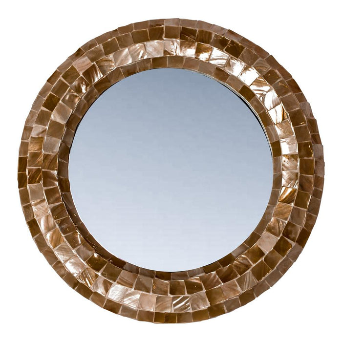Chelsae Bronze Poly Rond Shell Spiegel S-Spiegels-PTMD