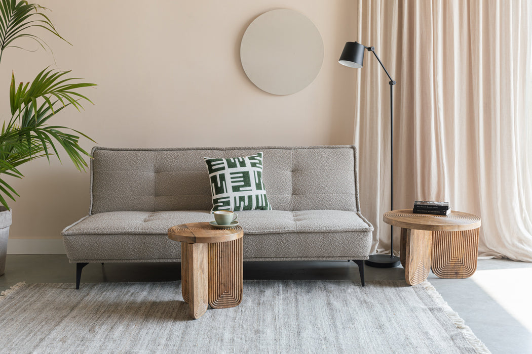 Cielke Slaapbank | Beige | 184x90x84-Slaapbanken-Creating Home