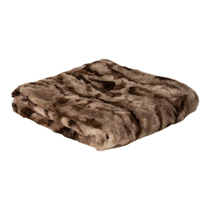 Clarisse Bruin Imitatiebont Plaid Rechthoekig S-Plaid-PTMD