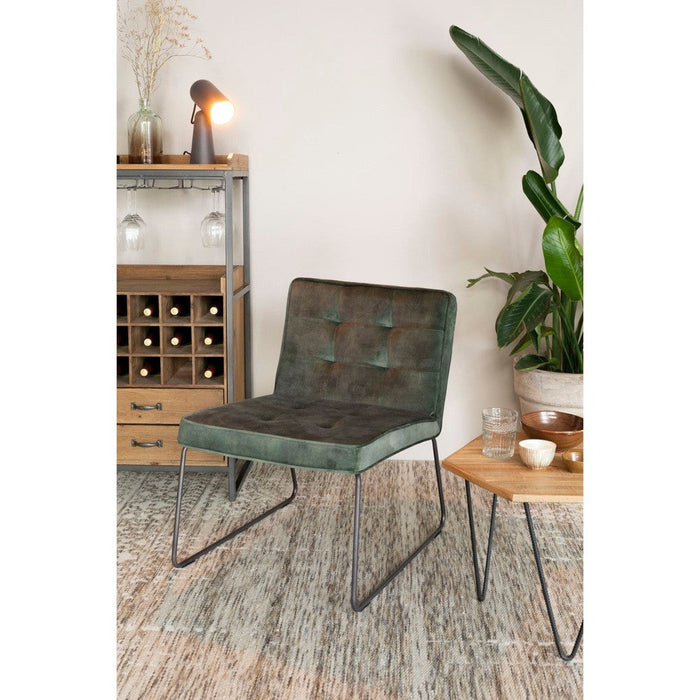 Clark Fauteuil Grijs Groen-Fauteuils-Creating Home