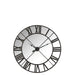 Clock Mirror Roman Numerals Metal Black-Klokken-J-Line