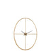 Clock Oval Metal Gold Large-Klokken-J-Line