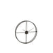 Clock Round Metal Black Small-Klokken-J-Line