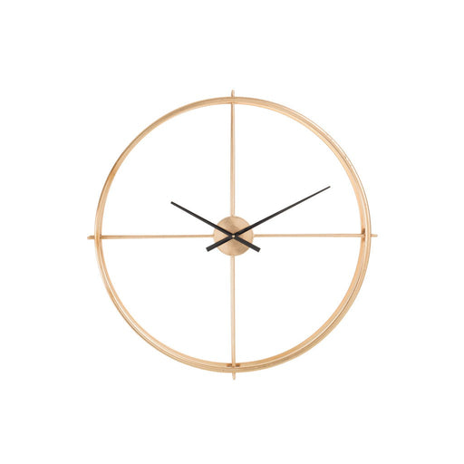 Clock Round Metal Gold Small-Klokken-J-Line