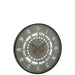 Clock Round Seconds Gears Metal Black/Grey Large-Klokken-J-Line