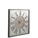 Clock Square Hotel Mirror Grey-Klokken-J-Line