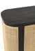 Closet 2 Doors Molly Exotic Wood/Rattan Black-Dressoirs-J-Line