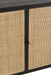 Closet 2 Doors Molly Exotic Wood/Rattan Black-Dressoirs-J-Line