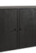 Closet 3 Doors Molly Exotic Wood/Rattan Black-Dressoirs-J-Line