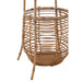 Coat Rack Standing met Basket Rattan | Metaal Natuurlijk-Kapstokken-J-Line