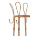 Coat Rack Standing met Basket Rattan | Metaal Natuurlijk-Kapstokken-J-Line