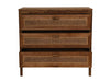 Commode met 3 laden - 90x42x85- Naturel - Teak/rotan-Ladenkast-HSM Collection