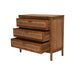 Commode met 3 laden - 90x42x85- Naturel - Teak/rotan-Ladenkasten-HSM Collection