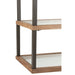 Console 3 niveaus glas/hout bruin-Consoletafels-J-Line