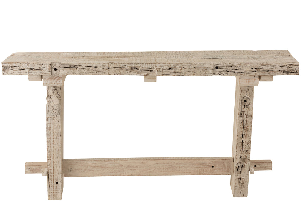 Console Brut Recycled Wood White Wash-Console tafels-J-Line