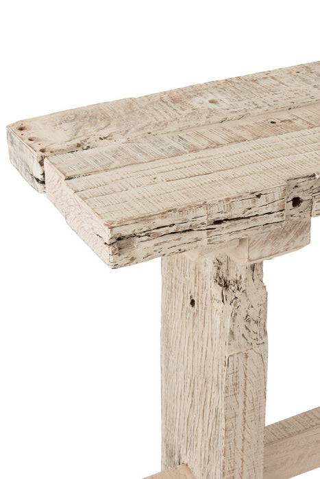 Console Brut Recycled Wood White Wash-Console tafels-J-Line