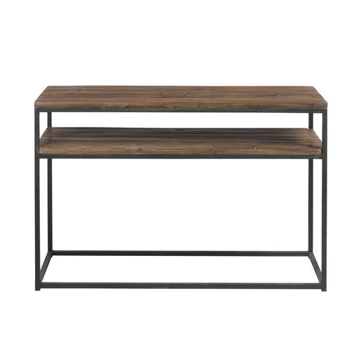 Console Hout/met bruin+zwart-Consoletafels-J-Line