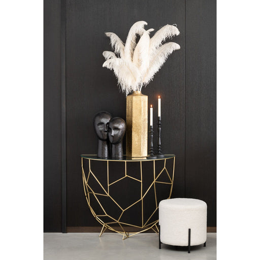 Console Moza metaal/glas goud-Console tafels-J-Line