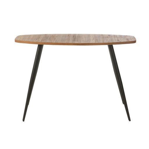 Console Ovaal gerecycleerd teak naturel-Consoletafels-J-Line