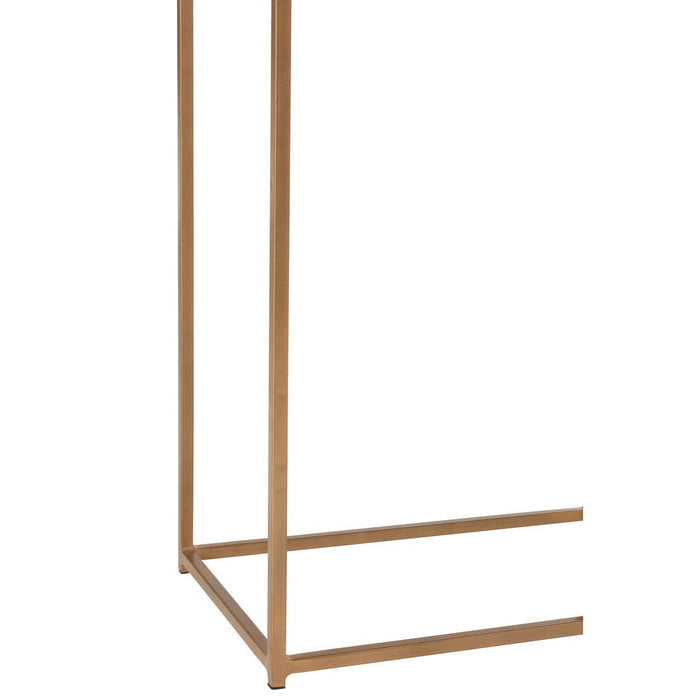 Console Rafi 2planken ijzer/mango hout goud/donker bruin-Console tafels-J-Line