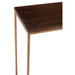 Console Rafi 2planken ijzer/mango hout goud/donker bruin-Console tafels-J-Line