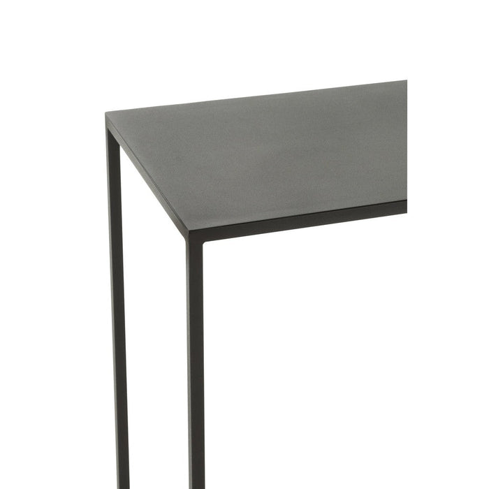 Console Rechthoek metaal zwart-Consoletafels-J-Line