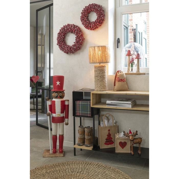 Console Tina hout/ijzer zwart/naturel-Console tafels-J-Line