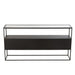 Console Vierkant metaal/glas zwart-Console tafels-J-Line