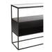 Console Vierkant metaal/glas zwart-Console tafels-J-Line