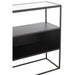 Console Vierkant metaal/glas zwart-Console tafels-J-Line