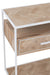 Console Zigzag 2 Drawers Wood/Metal Natural/White-Console tafels-J-Line