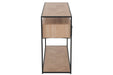 Console Zigzag 2 lades hout/metaal naturel/zwart-Console tafels-J-Line