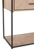Console Zigzag 2 lades hout/metaal naturel/zwart-Console tafels-J-Line