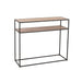 Console Zigzag Wood/Metal Natural/Black-Console tafels-J-Line