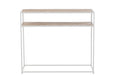 Console Zigzag Wood/Metal Natural/White-Console tafels-J-Line