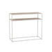 Console Zigzag Wood/Metal Natural/White-Console tafels-J-Line