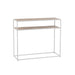 Console Zigzag hout/metaal naturel/wit-Consoletafels-J-Line