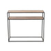 Console Zigzag hout/metaal naturel/zwart-Consoletafels-J-Line