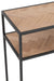 Console Zigzag hout/metaal naturel/zwart-Consoletafels-J-Line