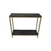 Console tafel - 100x35x86 - Zwart/goud - Marmer/metaal/mangohout-Console tafels-HSM Collection