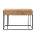 Console tafel 3 Lades Woven Reed Mango Hout Natuurlijk-Console tafels-J-Line