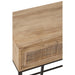 Console tafel 3 Lades Woven Reed Mango Hout Natuurlijk-Console tafels-J-Line