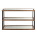 Console tafel 3 Levels Glass | Hout Brown-Console tafels-J-Line