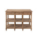 Console tafel 6 Lades Hout Natuurlijk-Console tafels-J-Line