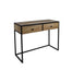 Console tafel Dublin - 100x45x75 - Mangohout/ijzer - Naturel/zwart-Console tafels-HSM Collection