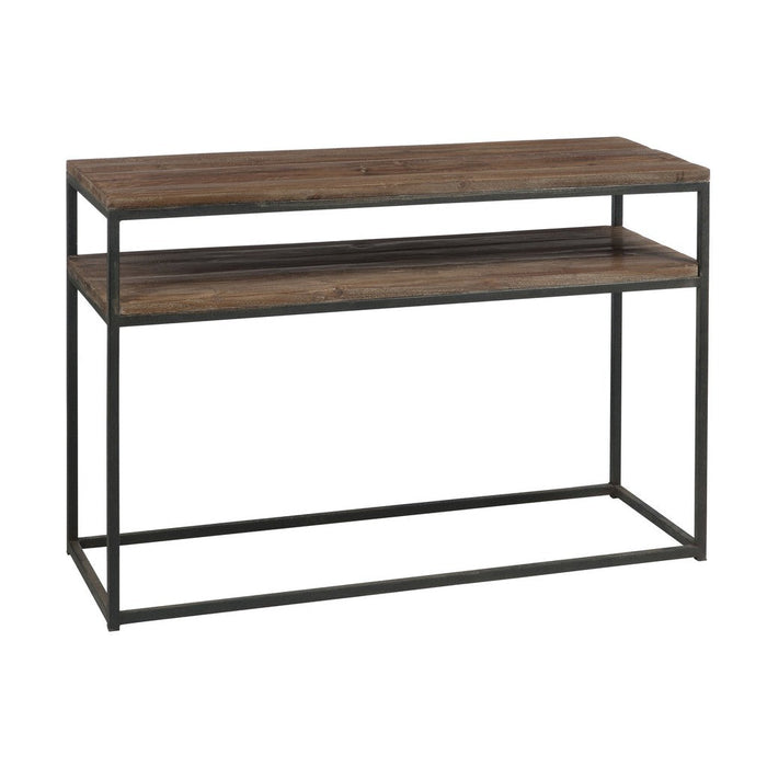 Console tafel Hout | Metaal Brown + Zwart-Console tafels-J-Line