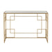 Console tafel Lines Metaal | Glass Gold-Console tafels-J-Line