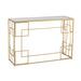 Console tafel Lines Metaal | Glass Gold-Console tafels-J-Line