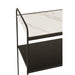 Console tafel Marble 2 Planks Mdf | Iron Zwart-Console tafels-J-Line