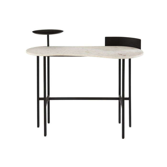 Console tafel Marble | Iron Wit | Zwart-Console tafels-J-Line